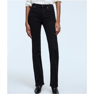 Madewell Kick-Out Full Length Black Jeans Denim Women Size 26